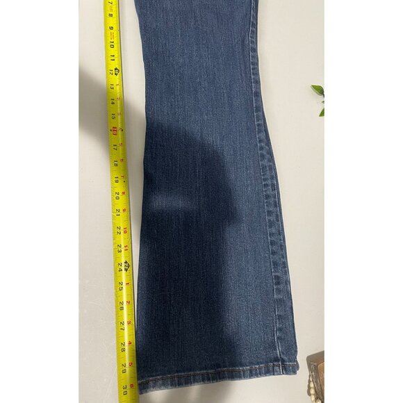 Levis 526 Slender Bootcut Jeans 6M Womens Mid-Rise Dark Wash Stretch Denim - Picture 12 of 12